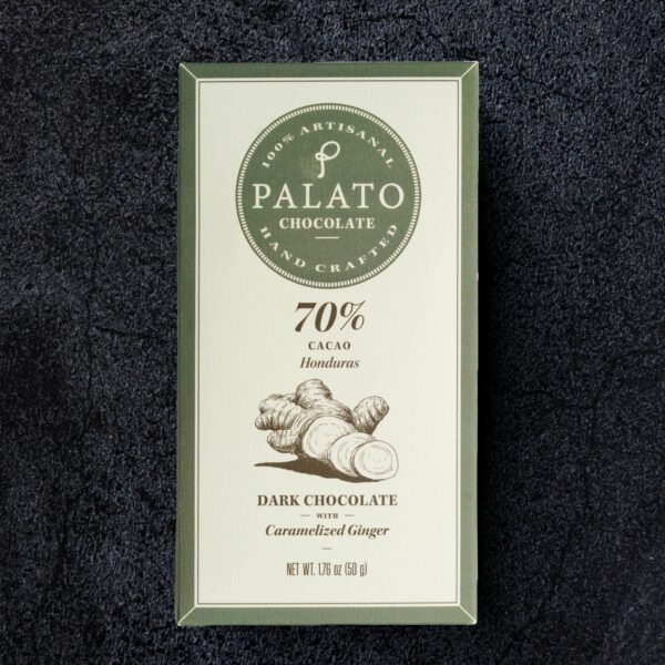 70% Chocolate Oscuro con Jengibre Caramelizado